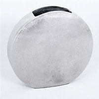 Casa Padrino Designer Aluminium Blumenvase 38 x 8 x H 40 cm - Vintage Look