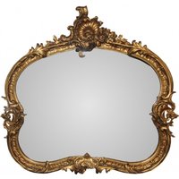 Casa Padrino Barock Wandspiegel Gold B 110 cm, H 102 cm - Edel & Prunkvoll