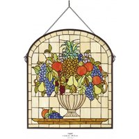 Casa Padrino Tiffany Glas Mosaik Wand Dekoration 62 x H 72 cm - Restaurant Cafe Hotel Einrichtung