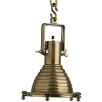 Casa Padrino Hängeleuchte Deckenleuchte Messing Industrial Design 35 x H 48 cm - Industrie Lampe Leuchte Industrieleuchte