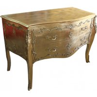 Casa Padrino Barock Kommode Gold 130 cm - Handgefertigt aus Massivholz - Limited Edition