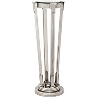 Casa Padrino Luxus Barock Beistelltisch / Säule Messing Vintage Nickel Finish 36 x H 105.5 cm - Tisch Möbel