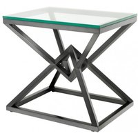 Casa Padrino Luxus Beistelltisch Edelstahl Bronze Finish 65 x 50 x H 60 cm - Tisch Möbel