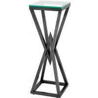 Casa Padrino Luxus Beistelltisch / Säule Edelstahl Bronze Finish 35 x 35 x H 101 cm - Tisch Möbel