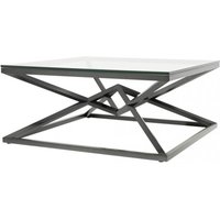 Casa Padrino Luxus Couchtisch Edelstahl Bronze Finish 100 x 100 x H. 45 cm - Wohnzimmer Tisch Möbel