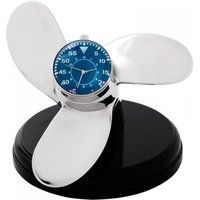 Casa Padrino Designer Luxus Tisch Uhr Marine Schiffsschraube - Eyecatcher Seefahrer Uhr
