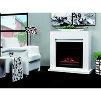 Casa Padrino Art Deco Elektro Kamin WeiØ B 102 x H 98 x T 39 cm - Elektrokamin - Wohnzimmer Antik Stil Kamin