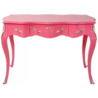Casa Padrino Barock Schreibtisch Sekretär / Konsole Pink 120 x 60 x H80 cm - Luxus Möbel