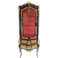 Casa Padrino Barock Boulle Vitrine Versailles - Barock Vitrinenschrank