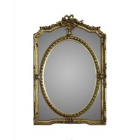 Casa Padrino Luxus Wandspiegel 80 x H. 125 cm - Barock Spiegel