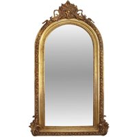 Casa Padrino Luxus Wohnzimmerspiegel Gold 110 x H. 210 cm - Barock Spiegel