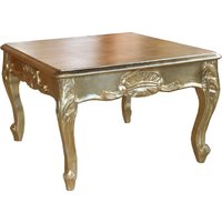 Casa Padrino Barock Beistelltisch Gold 60 x 60 cm - Couch Tisch - Wohnzimmer Tisch - Couchtisch - Limited Edition