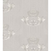 Harald Glööckler Imperial Barock Tapete 54858 - Beige mit Kronenmotiv