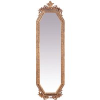 Casa Padrino Barock Wandspiegel Gold B 53 x H 183 cm - Edel & Prunkvoll