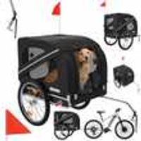 BENNO® Kleintierfahrradanhänger Hundeanhänger Fahrradanhänger LUNA schwarz