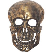 FineBuy Wanddeko Totenkopf Aluminium 41 cm Schädel Groß, Design Wanddekoration Metall Deko Alu Modern, Wohndeko Skull, Wandskulptur Dekoration Wohnaccessoire