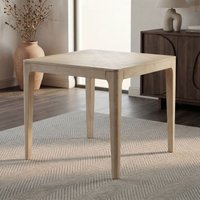 FineBuy Esstisch Massivholz Mango 80x80 cm - Quadratischer Esszimmertisch Holz - Küchentisch modern für 4 Personen - Stabiler Holztisch - Tisch für Esszimmer Bistrotisch Handmade