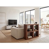 FineBuy Standregal Massivholz 82 cm hoch 4 Böden Design Holzregal Naturprodukt Landhaus Beistelltisch Farbe wählbar
