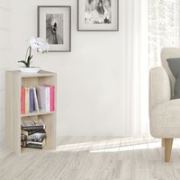 FineBuy Standregal Holz 30x60x30 cm Modern Regal Klein, Wandregal Ablageregal Schmal, Kleines Bücherregal 2 Ablagefächer, Schmales Design Holzregal Nischenregal