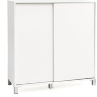 FineBuy FineBuy Schuhschrank SV51780 Holz 100x108x37,5 cm Ablage Hoch, Design Schuhständer Groß 20 Paar Schuhe Schuhregal Flur, Schuh Aufbewahrung Platzsparend, Schuhablage Dielenmöbel Modern XXL
