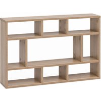 FineBuy FineBuy Wandregal 75x51x16 cm Holz Hängeregal Modern, Design Wandboard Freischwebend, Holzregal Regal für die Wand, Bücherregal Schmal, Dekoregal Schweberegal Wohnzimmer