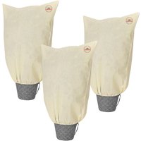 Casaria Gardebruk Pflanzenschutzhaube 3er-Set Beige 0,6x0,8m