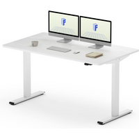 Flexispot Flexispot Basic höhenverstellbarer Schreibtisch Weiß + 140*80CM Tischplatte Weiß Single Motor