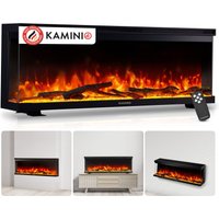 KAMINIO KAMINIO Elektrokamin LEA - Elektrischer 3-in-1 Kamin mit Panoramaview - 50 Zoll