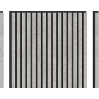 Loada Solar Akustikpaneel Matt Hell-Silber, 3-seitig, 4 Stk à 600×600×21,5 mm/1,44m² – Wolkenoptik