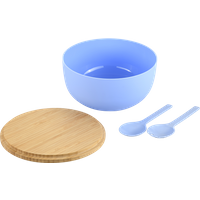Kesper Salatschale, blau, Bambus