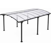 CHILLROI Carport mit Bogendach, Saint-Tropez, ca. 503 x 328 x 211 cm - Anthrazit