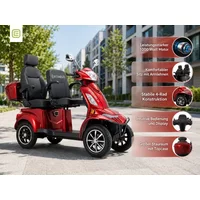 Econelo E-Seniorenmobil Vista Quarter-1L, Lithium-Akku, 4-Rad, 1000W, Komfort Sitz, Grau