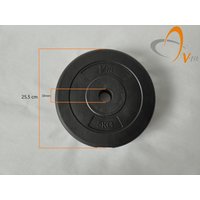 MOTIVE FITNESS by U.N.O. Hantelscheibe 5 kg Vinyl (paarweise)