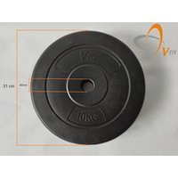 MOTIVE FITNESS by U.N.O. Hantelscheibe Vinyl 10 kg (paarweise)