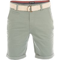 riverso Herren Chino Shorts RIVHenry Kurze Baumwoll Hose mit Gürtel w30 - w42