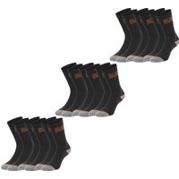 Black+Decker Herren Damen Unisex Sport Socken Essential Crew Baumwolle Black Grey Melange - 6er 9er 12er Pack Black+Decker Herren Damen Unisex Sport Socken Essential Crew Baumwolle Black Grey Melange - 6er 9er 12er Pack