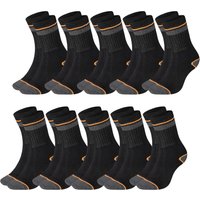 Black+Decker Unisex Herren Damen Arbeitssocken Heavy Fabric Crew - 5er 10er 15er Sparpack Black+Decker Unisex Herren Damen Arbeitssocken Heavy Fabric Crew - 5er 10er 15er Sparpack