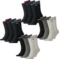 Puma Unisex Herren Damen Socken PUMA SPORT CREW STRIPE - 6er 9er 12er Multipack Puma Unisex Herren Damen Socken PUMA SPORT CREW STRIPE - 6er 9er 12er Multipack