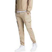 Jack & Jones Herren Cargohose JJIPAUL JJFLAKE AKM 542 CROCKERY-Tapered Fit - Beige