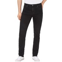 Paddock`s Herren Jeans Ranger Pipe - Slim Fit - Schwarz - Black/Black Motion & Comfort