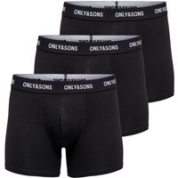 Only & Sons Herren Boxershorts ONSFIT TRUNK 3er Pack