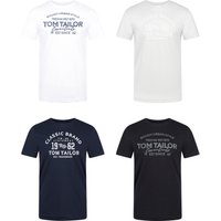 Tom Tailor Herren Rundhals T-Shirt Regular Fit 4er Pack Tom Tailor Herren Rundhals T-Shirt Regular Fit 4er Pack