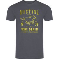 Mustang Herren T-Shirt Mehrfarbig Rundhals Regular Fit S bis 6XL Mustang Herren T-Shirt Mehrfarbig Rundhals Regular Fit S bis 6XL