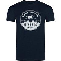 Mustang Herren T-Shirt Mehrfarbig Rundhals Regular Fit S bis 6XL Mustang Herren T-Shirt Mehrfarbig Rundhals Regular Fit S bis 6XL