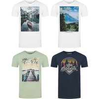 riverso Herren Rundhals T-Shirt RIVLukas Regular Fit 4er Pack riverso Herren Rundhals T-Shirt RIVLukas Regular Fit 4er Pack