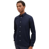 Tom Tailor Herren Langarm Hemd STRETCH POPLIN - Regular Fit