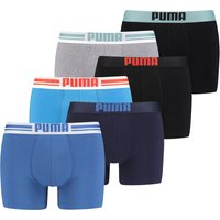 Puma Herren Boxershort PLACED LOGO BOXER - 6er Farbmix Puma Herren Boxershort PLACED LOGO BOXER - 6er Farbmix