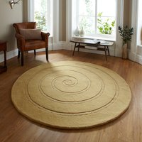 Spiral - Gold Rug Circle