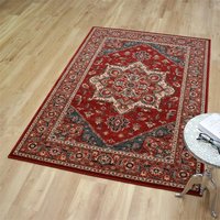 Kashqai Wool Rug 4354 Rust Grey
