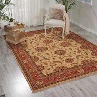 Living Treasures Rug Beige Red LI04
